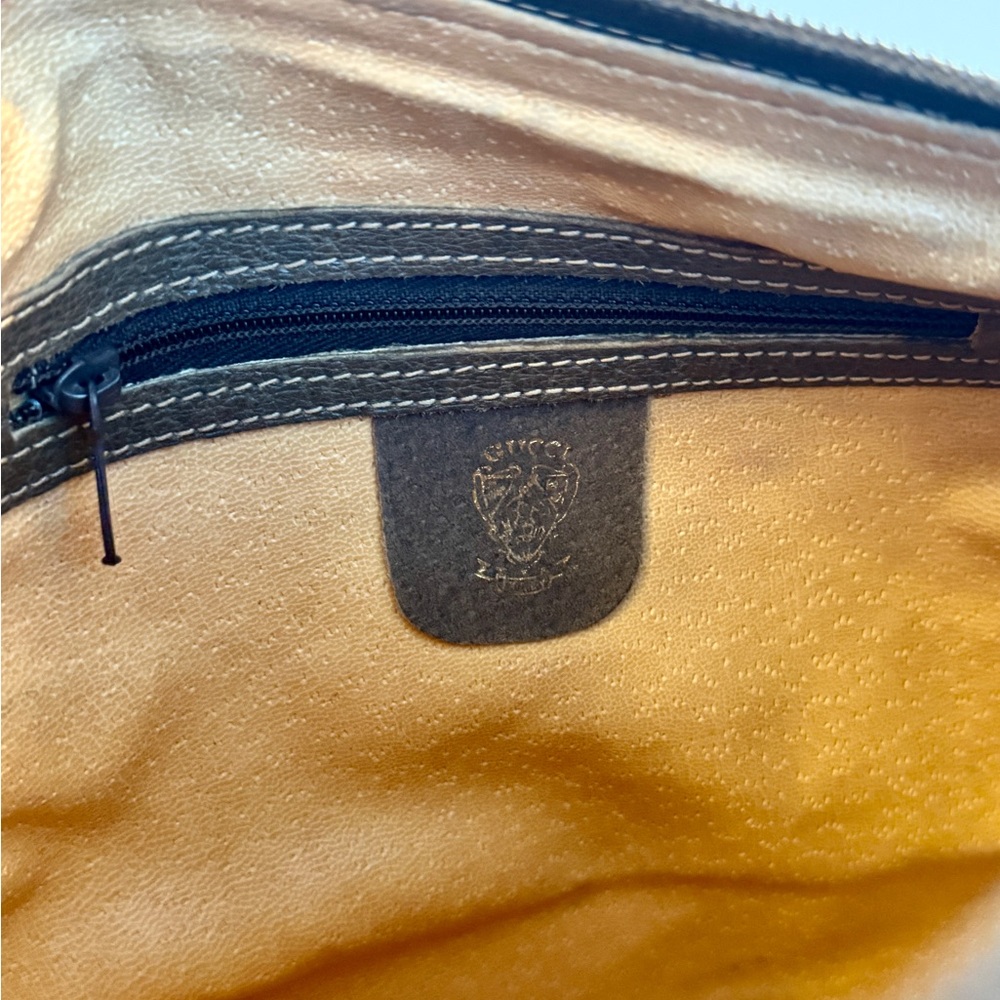 Gucci Vintage Monogram Crossbody Bag Sherry Web Stripe GG Supreme Coated Canvas - Picture 13 of 17